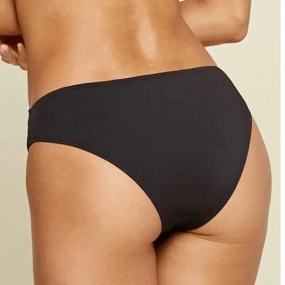 NWT Andie Swim The Bikini Bottom Medium Coverage Leg Cut Low Rise XS Black #3748 - Picture 5 of 15